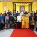 Bupati Langkat H. Syah Afandin, SH menghadiri penobatan. (Foto/Diskominfo).