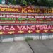 Salah satu karangan bunga yang membanjiri sejumlah titik di Kota Medan. (Foto/Doc)