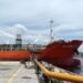 Kapal MT HAI XIANG 19 VOY. 2506 pengangkut Crude Palm Oil (CPO) sebanyak 6.499.905 kilogram. (Foto/Bea Cukai Aceh)