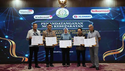 Kejaksaan Agung (Kejagung) menjalin kerja sama dengan empat operator telekomunikasi untuk mendukung penegakan hukum. (Foto/Doc)