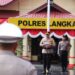 Kapolres Langkat Pimpin Apel Gelar Pasukan Dalam Rangka Ops Kepolisian Patuh Toba 2025. (Foto/JR Siahaan)