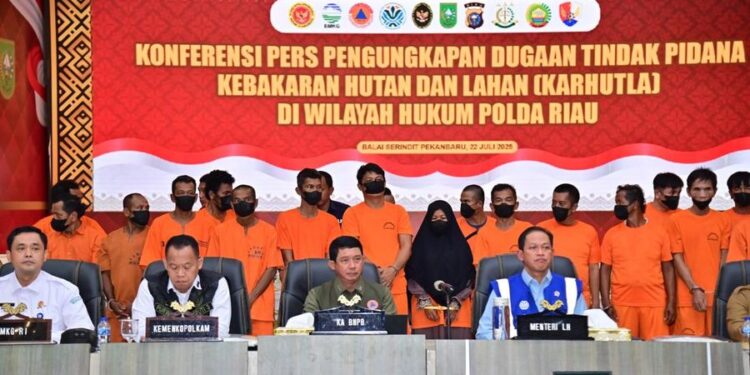 Tersangka Kebakaran Hutan-Lahan di Riau Bertambah Jadi 44 Orang. (Foto/Doc)