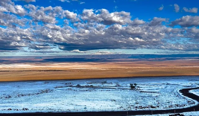 Hujan Salju Turun di Gurun Atacama. (Foto/Doc)