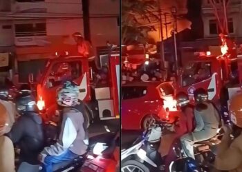 Damkar Tabrak Mobil saat Keadaan Darurat di Balikpapan. (Foto/Doc)