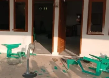 Perusakan Rumah Doa Kristen di Padang. (Foto/Doc)