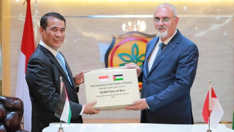 RI Hibahkan 10 Ribu Ton Beras ke Palestina. (Foto/Doc)