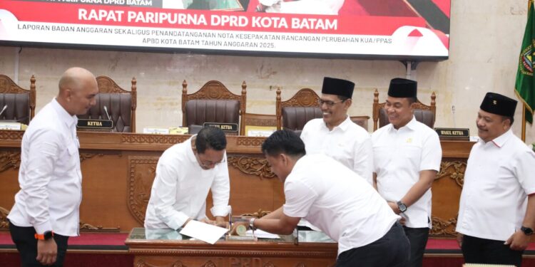DPRD Batam Setujui Perubahan KUA-PPAS 2025. (Foto/DPRD Batam)