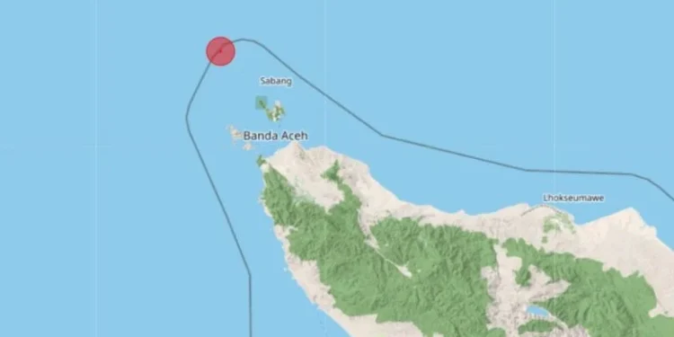 Gempa Magnitudo 5,0 Guncang Sabang Aceh. (Foto/Doc)