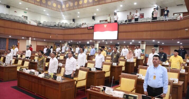 Rapat paripurna DPRD Kota Batam, Senin (30/6/2025). (Foto/DPRD Batam)