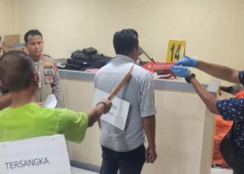 Pra Rekonstruksi Pembunuhan Berantai di Aceh Tenggara. (Foto/Doc)