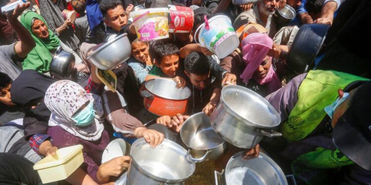 Kelaparan melanda Gaza, Palestina. (Foto/Doc)