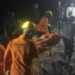 Proses evakuasi korban longsor tambang timah di Bangka Tengah. (Foto/Doc)