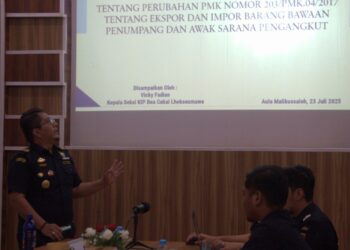 Bea Cukai Lhokseumawe Perkuat Kompetensi Pegawai Hadapi Rencana Dibukanya Rute Pelayaran Internasional. (Foto/Doc)