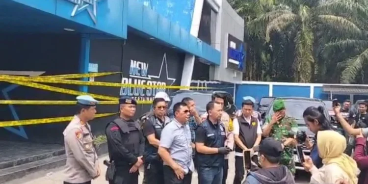Polda Sumut Segel Diskotik New Bluestar Langkat. (Foto/Doc)