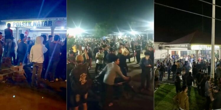 Viral Polsek Natar Lampung Digeruduk Ratusan Warga. (Foto/Doc)