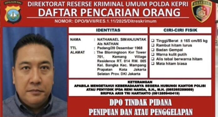 Tersangka Nathanael Simanjuntak alias Nathan  pemilik PT Putri Mahakam Lestari. (Foto/Rilis polda).