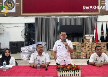 Penuhi Hak Warga Binaan, Lapas Binjai Bagikan Perlengkapan Mandi. (Foto/JR Siahaan)