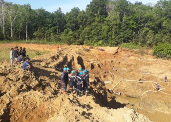 Lokasi tambang rakyat Lembah Jambu, Tempilang, Bangka Barat. (Foto/Doc)