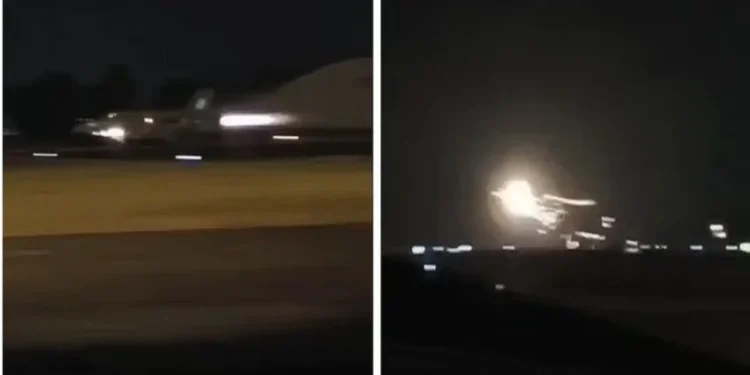 Jet Tempur F/A-18D Malaysia Meledak dan Terbakar usai Lepas Landas. (Foto/Doc)