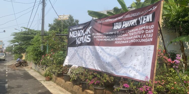 Warga perumahan di Dukuh Zamrud, Kelurahan Cimuning, Kecamatan Mustikajaya, Kota Bekasi, resah dengan aktivitas keagamaan tak berizin di sebuah rumah warga. (Foto/Doc)