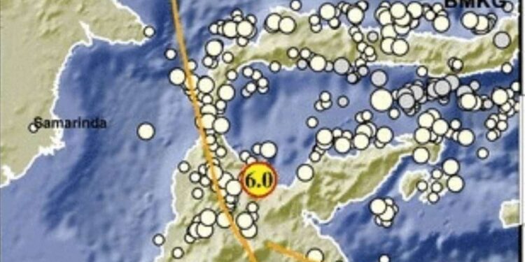 Gempa bumi dengan magnitudo 6,0 mengguncang wilayah Poso. (Foto/Doc)