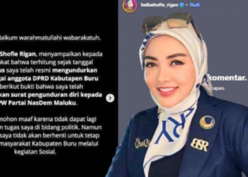 Anggota DPRD Kabupaten Buru dari Partai NasDen, Bella Shofie Mengundurkan Diri. (Foto/Doc)