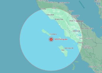 Gempa Bumi Magnitudo 5,8 Guncang Sinabang Aceh. (Foto/Doc)
