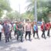 Kapolres Langkat Pimpin Langsung Pengamanan Aksi Unjuk Rasa Mahasiswa. (Foto/JR Siahaan)