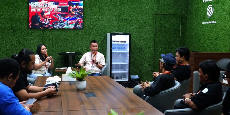 FIFASTRA Dukung Tim Honda Racing di MotoGP 2025, 
Hadirkan Mini Talkshow Inspiratif di IMOS. (Foto/Dokumentasi).