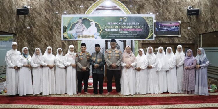 Polres Langkat Peringati Maulid Nabi Muhammad SAW 1447 H. (Foto/JR Siahaan)