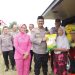 Polres Langkat Gelar Gerakan Pangan Murah. (Foto/JR Siahaan)
