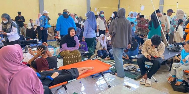 Korban keracunan MBG Cipongkor, Bandung Barat, Jawa Barat. (Foto/Doc)