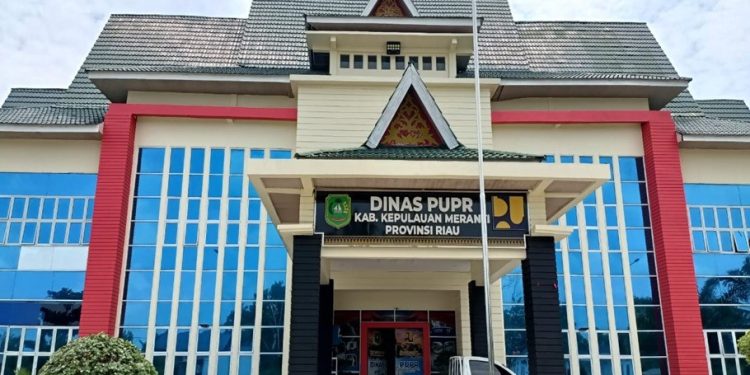 Kantor Dinas Pekerjaan Umum dan Penata Ruang (PUPR) Kabupaten Kepulauan Meranti di Selatpanjang. (Foto/Dokumentasi).