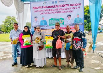 Pemko Binjai Hadirkan Pangan Murah untuk Warga di Hari Pangan Sedunia ke-45. (Foto/Diskominfo Binjai)