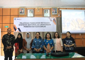 Diskominfo Kota Binjai Gelar Pelatihan Metadata Statistik Sektoral Dukung Satu Data Indonesia. (Foto/Diskominfo Binjai)