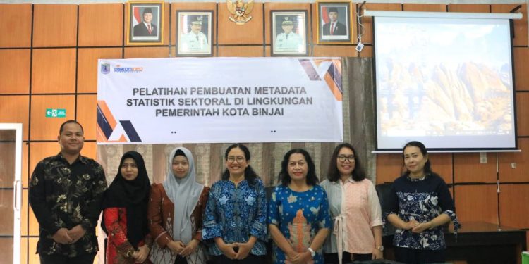 Diskominfo Kota Binjai Gelar Pelatihan Metadata Statistik Sektoral Dukung Satu Data Indonesia. (Foto/Diskominfo Binjai)