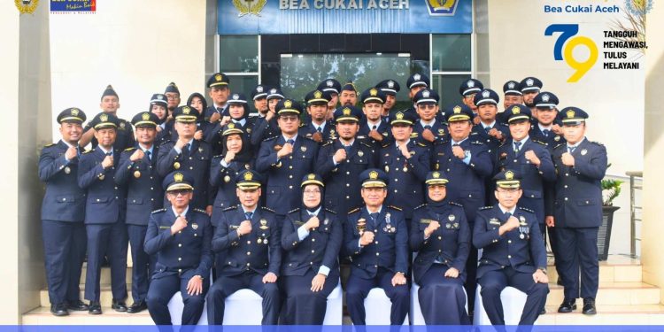 Bea Cukai Aceh Kukuhkan Semangat Tangguh dalam Mengawasi, Tulus dalam Melayani. (Foto/Bea Cukai Aceh)