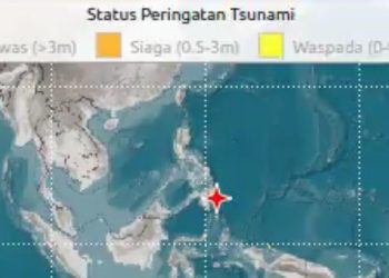 Gempa Besar 7,6M Guncang Melonguane Sulut. (Foto/Doc)