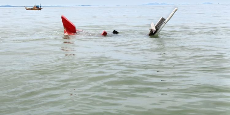 Kapal Green 6 Tenggelam di Perairan Karimun. (Foto/Doc)
