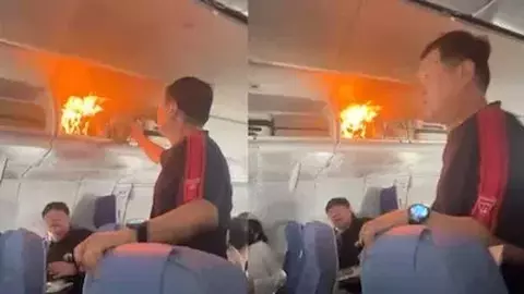 Power Bank Penumpang Terbakar di Pesawat Air China. (Foto/Doc)