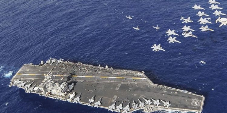 Kapal induk USS Nimitz. (Foto/Doc)