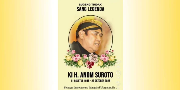 Dalang Kondang Ki Anom Suroto Meninggal Dunia. (Foto/Doc)