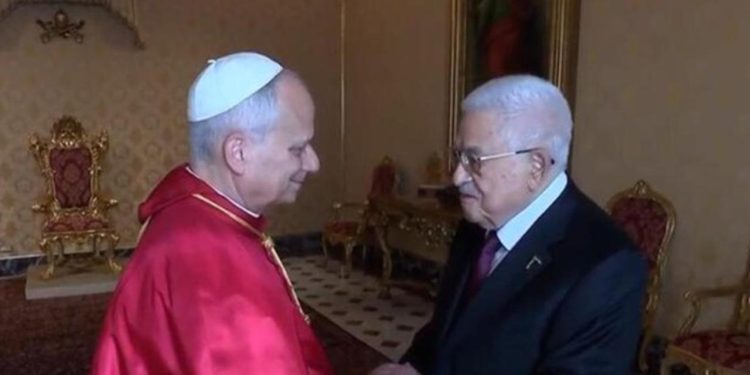 Paus Leo XIV Bertemu Mahmoud Abbas. (Foto/Doc)