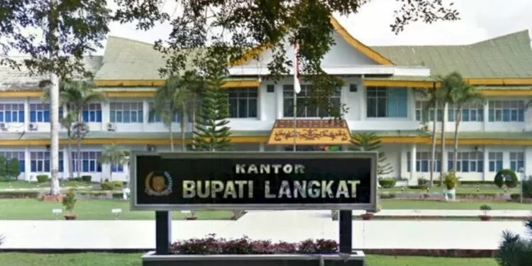 Kantor Pemerintah Kabupaten Langkat di Stabat. (Foto/Dokumentasi).