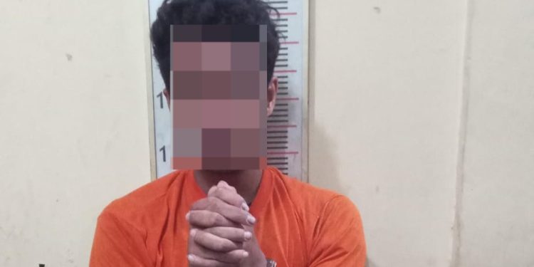 Sat Narkoba Polres Langkat Tangkap Pria Diduga Terlibat Penyalahgunaan Ganja. (Foto/JR Siahaan)