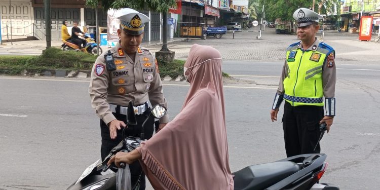 Polres Langkat Sosialisasikan Operasi Zebra Toba 2025. (Foto/JR Siahaan)