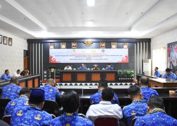 Pemkab Tubaba, BPN, Kejaksaan, dan Polres Bersinergi Teken MoU. (Foto/Diskominfo Tubaba)