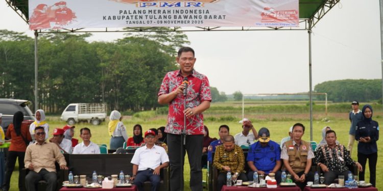 Wakil Bupati Tubaba Buka Pelatihan Siaga Bencana Sekolah PMR Tingkat Madya dan Wira. (Foto/Diskominfo Tubaba)
