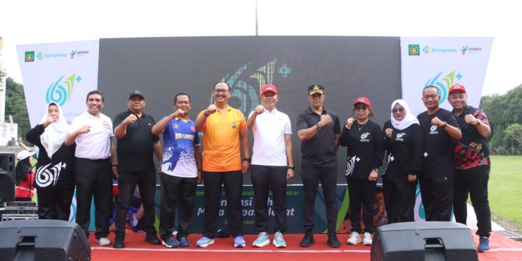 Kapolres Langkat Hadiri Peringatan Hari Kesehatan Nasional ke-61 Tahun 2025. (Foto/JR Siahaan)