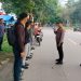 200 Personel Polres Langkat Amankan Arus Lalu Lintas dalam Kegiatan Strong Point Pagi. (Foto/JR Siahaan)